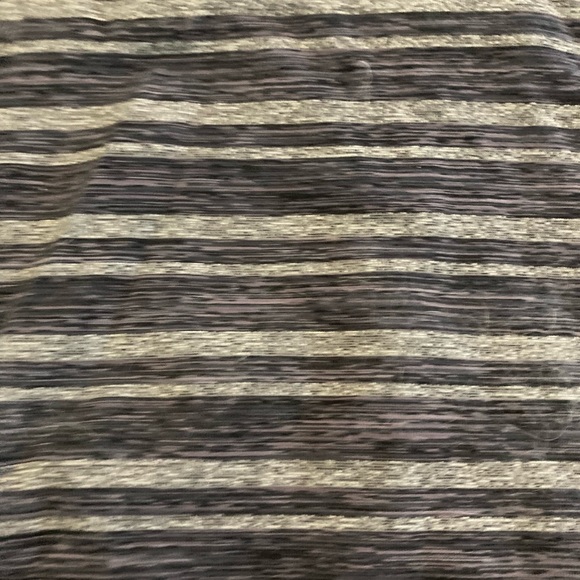 Lululemon Scoop Neck Tank Top Black Gray Stripe 8 10 Coal Strata Stripe - Picture 4 of 7